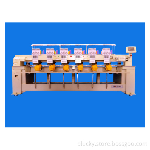 High Speed Six Head Computer Embroidery Machine for Cap T-Shirt Embroidery